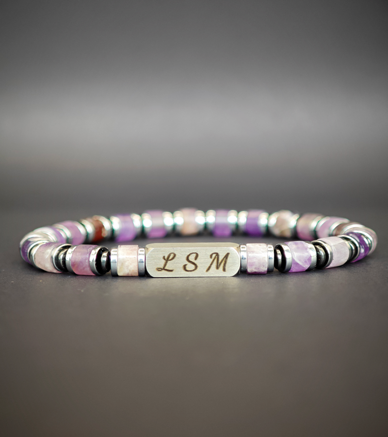 Bracelet Terra Cotta - Améthyste 6mm