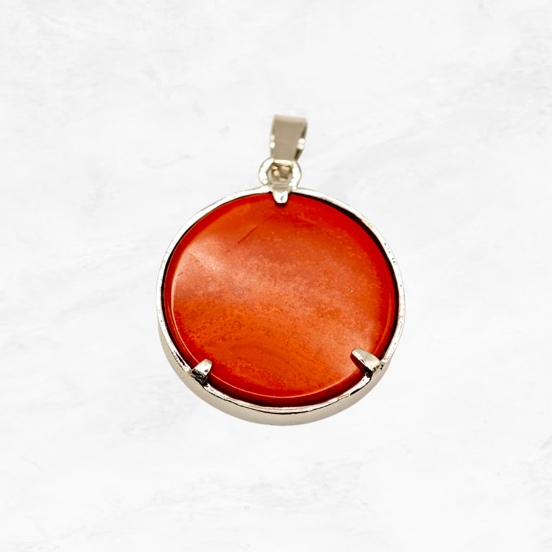 Pendentif "Energie pure" Arbre de vie en Agate rouge