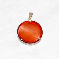 Pendentif "Energie pure" Arbre de vie en Agate rouge