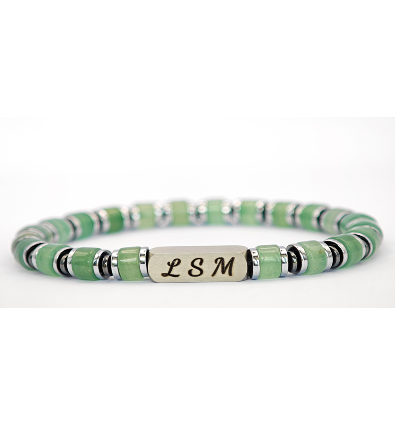 Bracelet Terra Cotta - Aventurine Verte 6mm