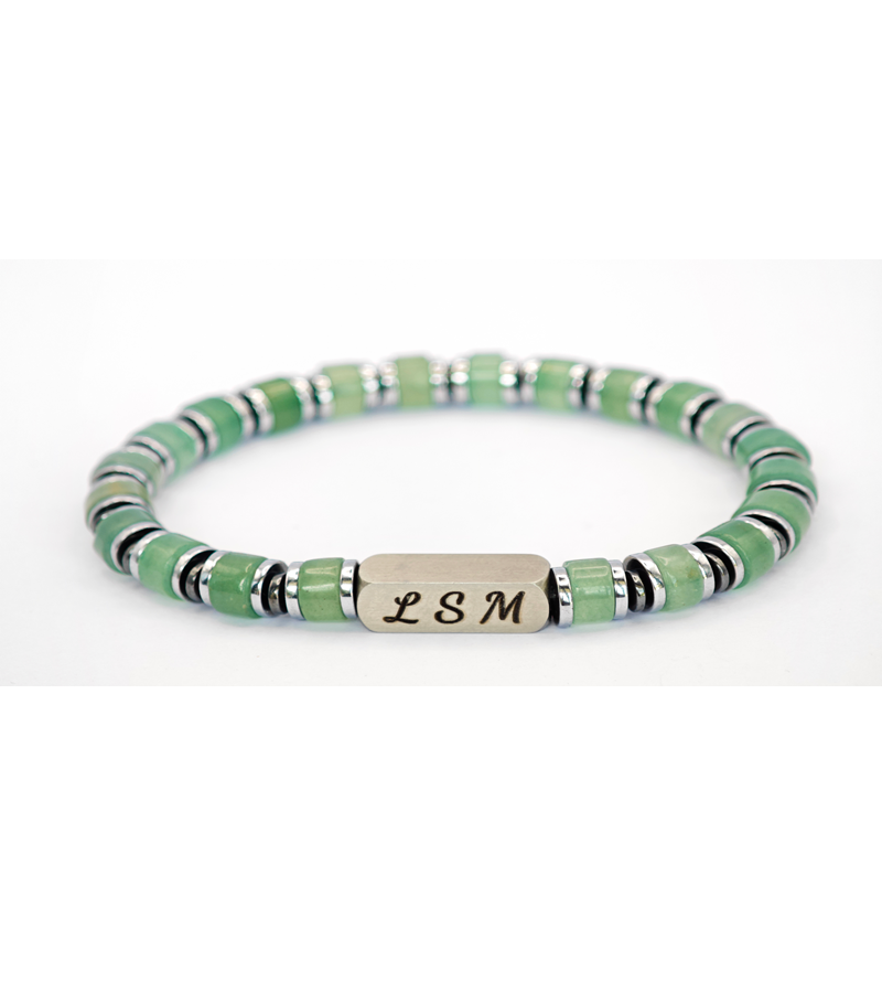 Bracelet Terra Cotta - Aventurine Verte 6mm