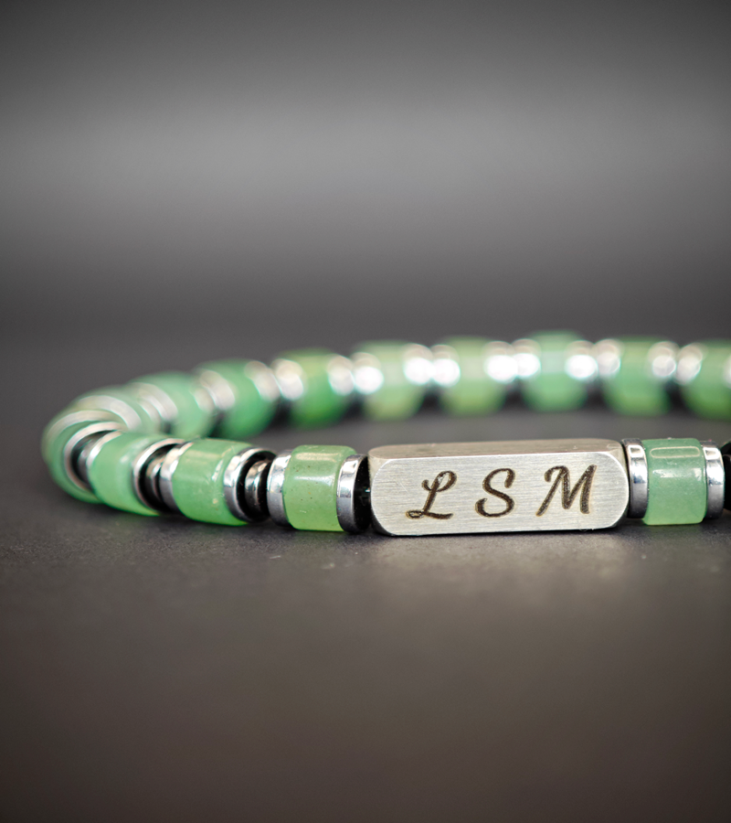 Bracelet Terra Cotta - Aventurine Verte 6mm