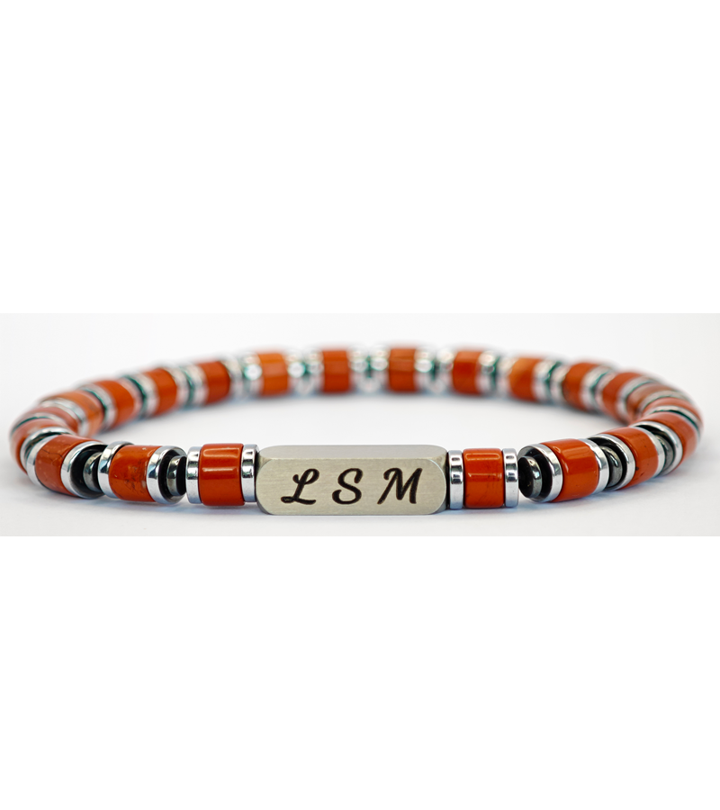 Bracelet Terra Cotta - Jaspe rouge 6mm