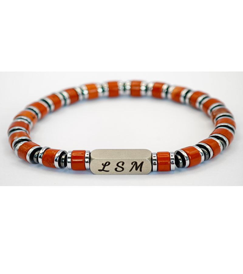 Bracelet Terra Cotta - Jaspe rouge 6mm