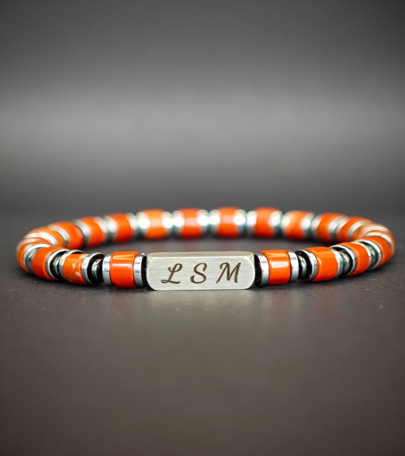 Bracelet Terra Cotta - Jaspe rouge 6mm
