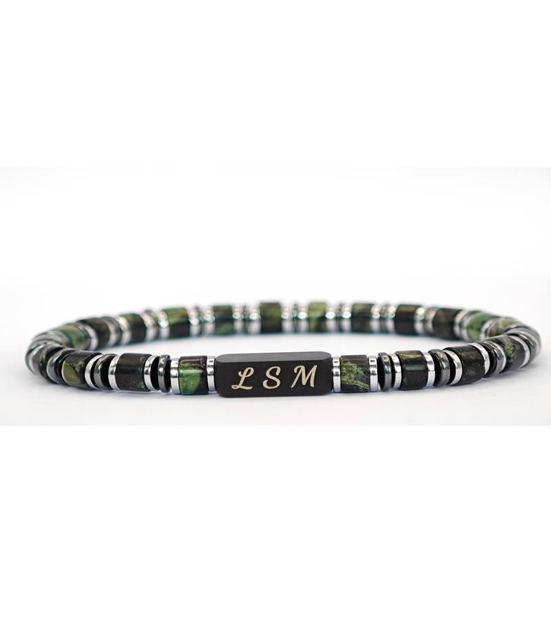 Bracelet Terra Cotta - Jaspe Kambaba 6mm