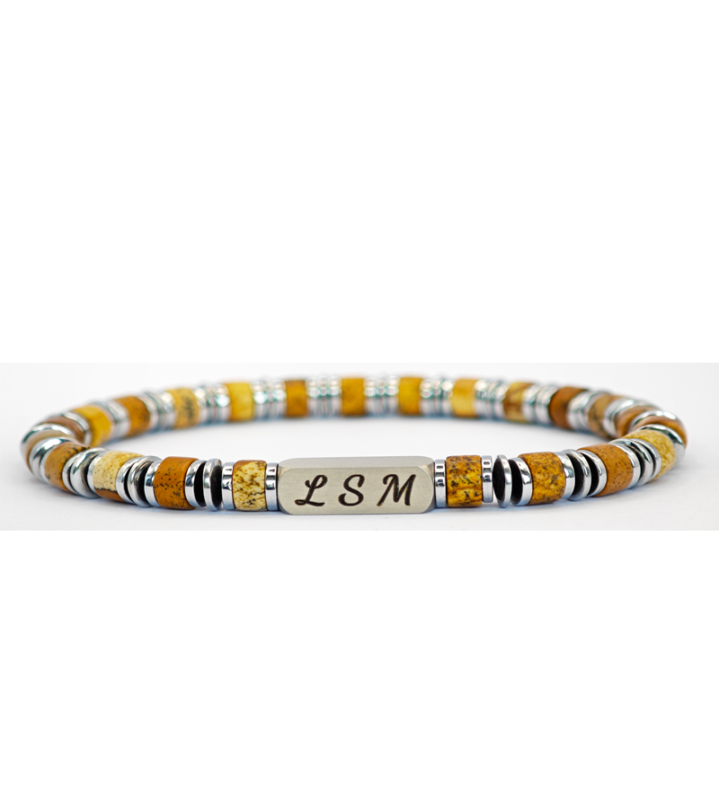 Bracelet Terra Cotta - Jaspe Picture 6mm
