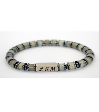 Bracelet Terra Cotta - Labradorite 6mm