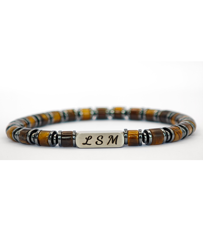 Bracelet Terra Cotta - Œil du Tigre 6mm