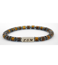Bracelet Terra Cotta - Œil du Tigre 6mm