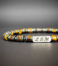 Bracelet Terra Cotta - Œil du Tigre 6mm