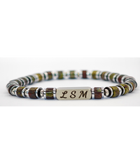 Bracelet Terra Cotta - Jaspe Sang du dragon 6mm