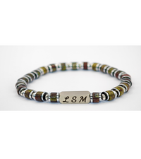Bracelet Terra Cotta - Jaspe Sang du dragon 6mm