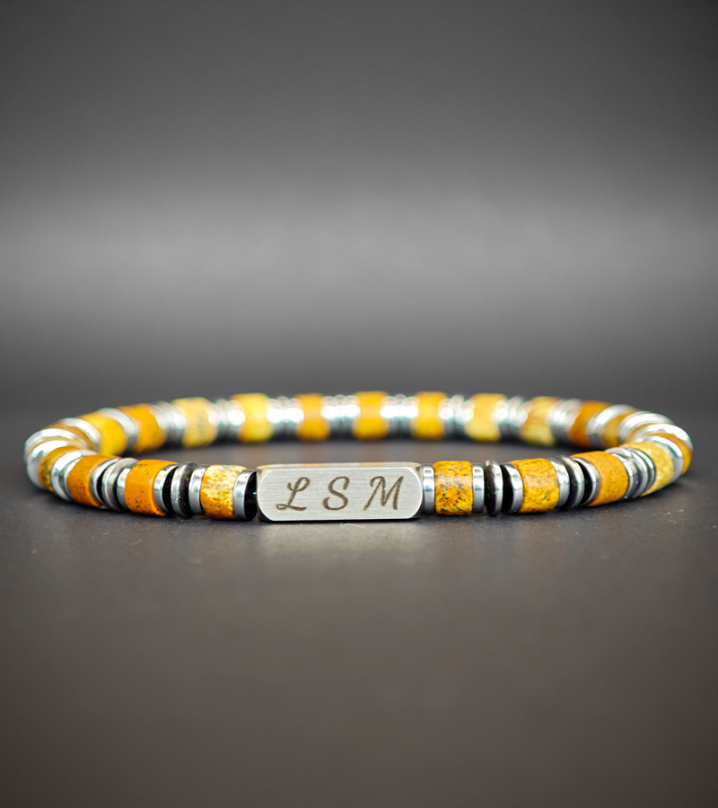 Bracelet Terra Cotta - Jaspe Picture 6mm