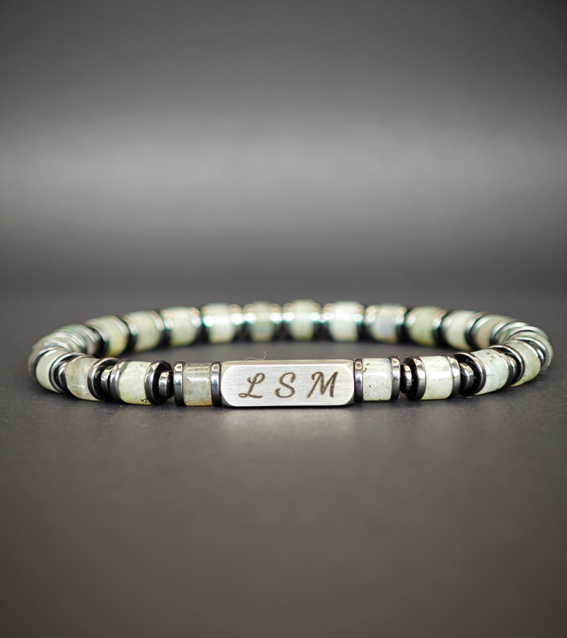 Bracelet Terra Cotta - Labradorite 6mm