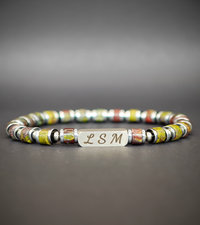 Bracelet Terra Cotta - Jaspe Sang du dragon 6mm