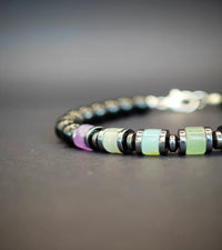 Bracelet 7 Chakras - Tourmaline Noire 6mm