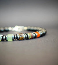 Bracelet 7 Chakras - Tourmaline Noire 6mm