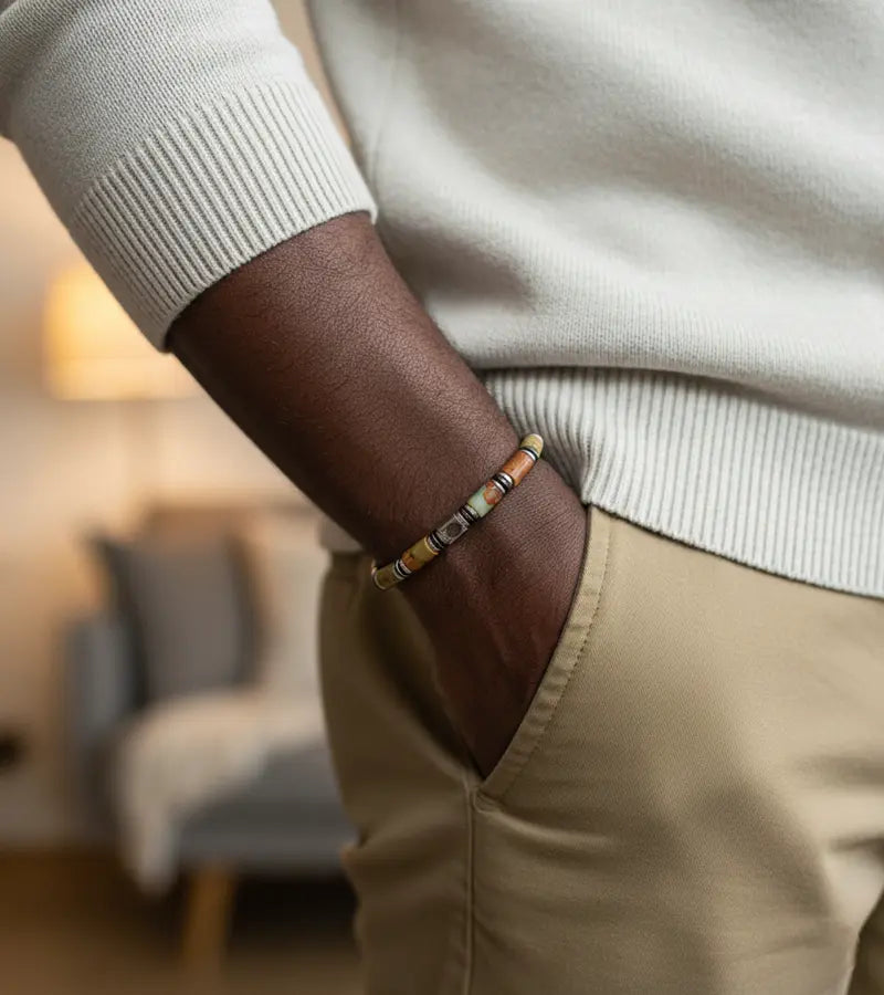 Bracelet Aether - Jaspe Royal 6mm