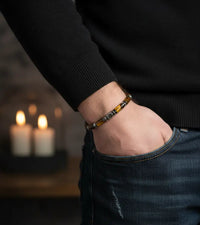 Bracelet Aether - Œil du tigre 6mm