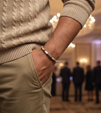 Bracelet Aether - Jaspe Feuille d'Argent 6mm