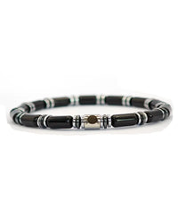 Bracelet Aether - Agate Noire 6mm