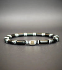 Bracelet Aether - Agate Noire 6mm