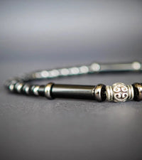 Bracelet Agate noire 4mm