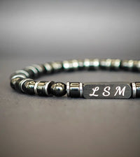 Bracelet Tandem -  Agate Noire