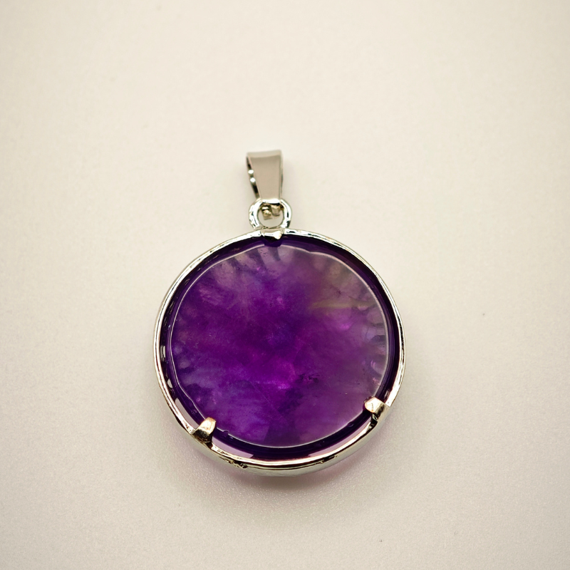 Pendentif "Energie pure" arbre de vie en Améthyste