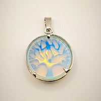 Pendentif "Energie pure" arbre de vie en Opale cristal