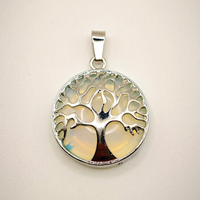 Pendentif "Energie pure" arbre de vie en Opale cristal