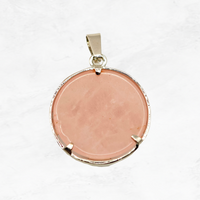 Pendentif "Energie pure" arbre de vie en Quartz rose