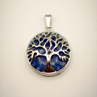 Pendentif " Energie Pure" Arbre de vie en Lapis Lazuli