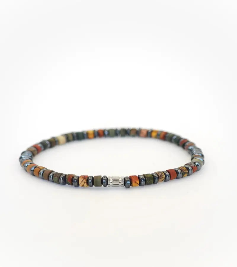 Bracelet Jaspe Picasso 4mm