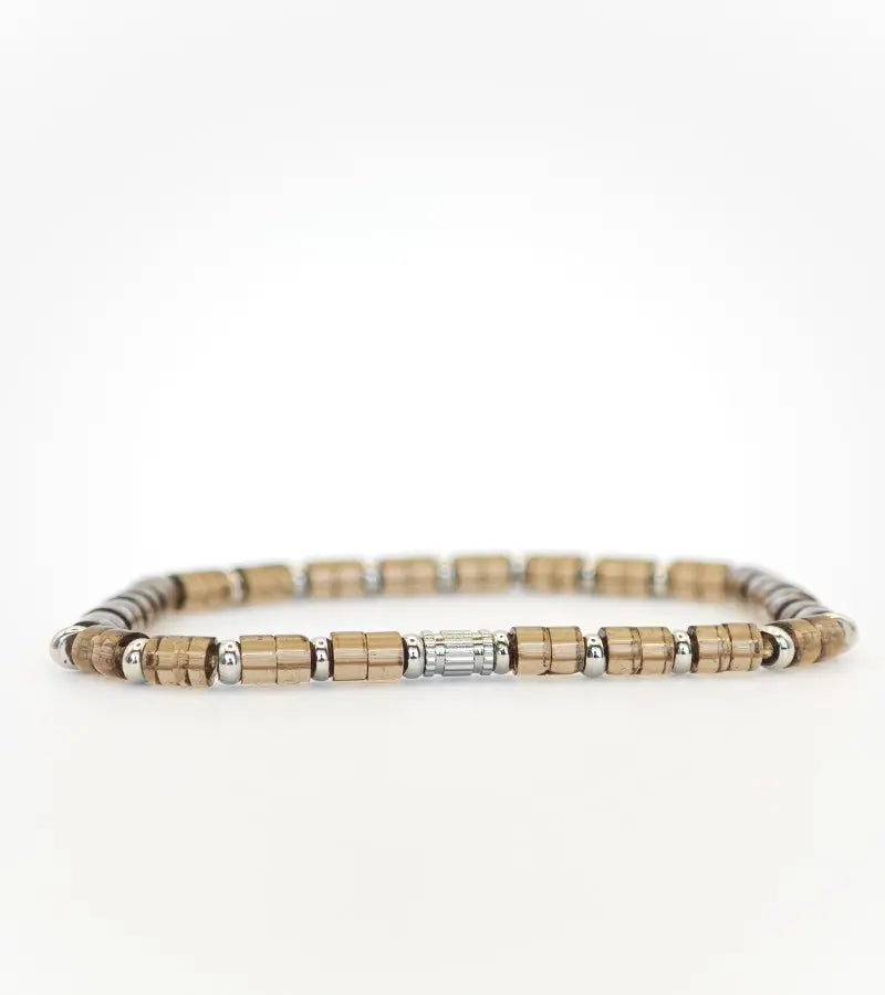 Bracelet Quartz Fumé 4mm
