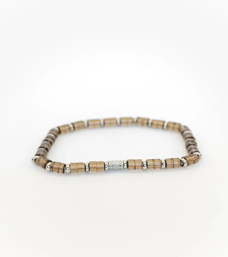 Bracelet Quartz Fumé 4mm
