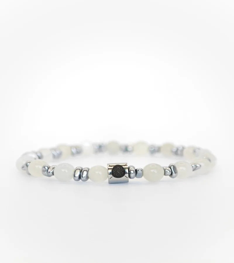 Bracelet Horizon - Pierre de Lune 6mm