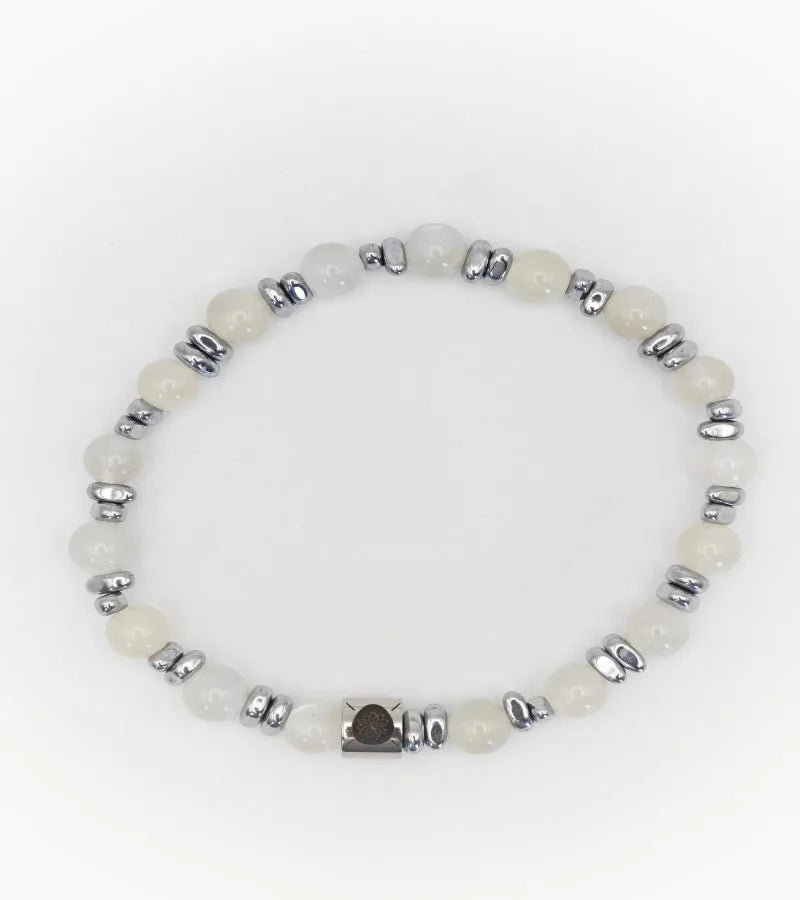 Bracelet Horizon - Pierre de Lune 6mm