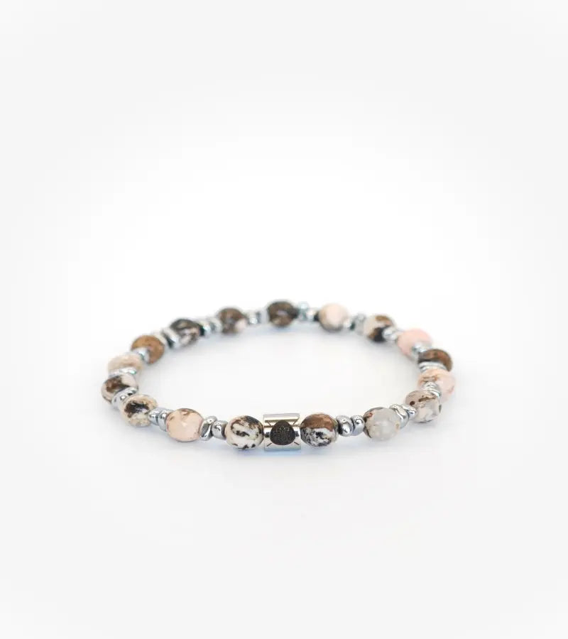 Bracelet Horizon - Rhodonite Afrique 6mm