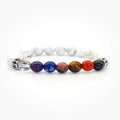 Bracelet 7 chakras Howlite