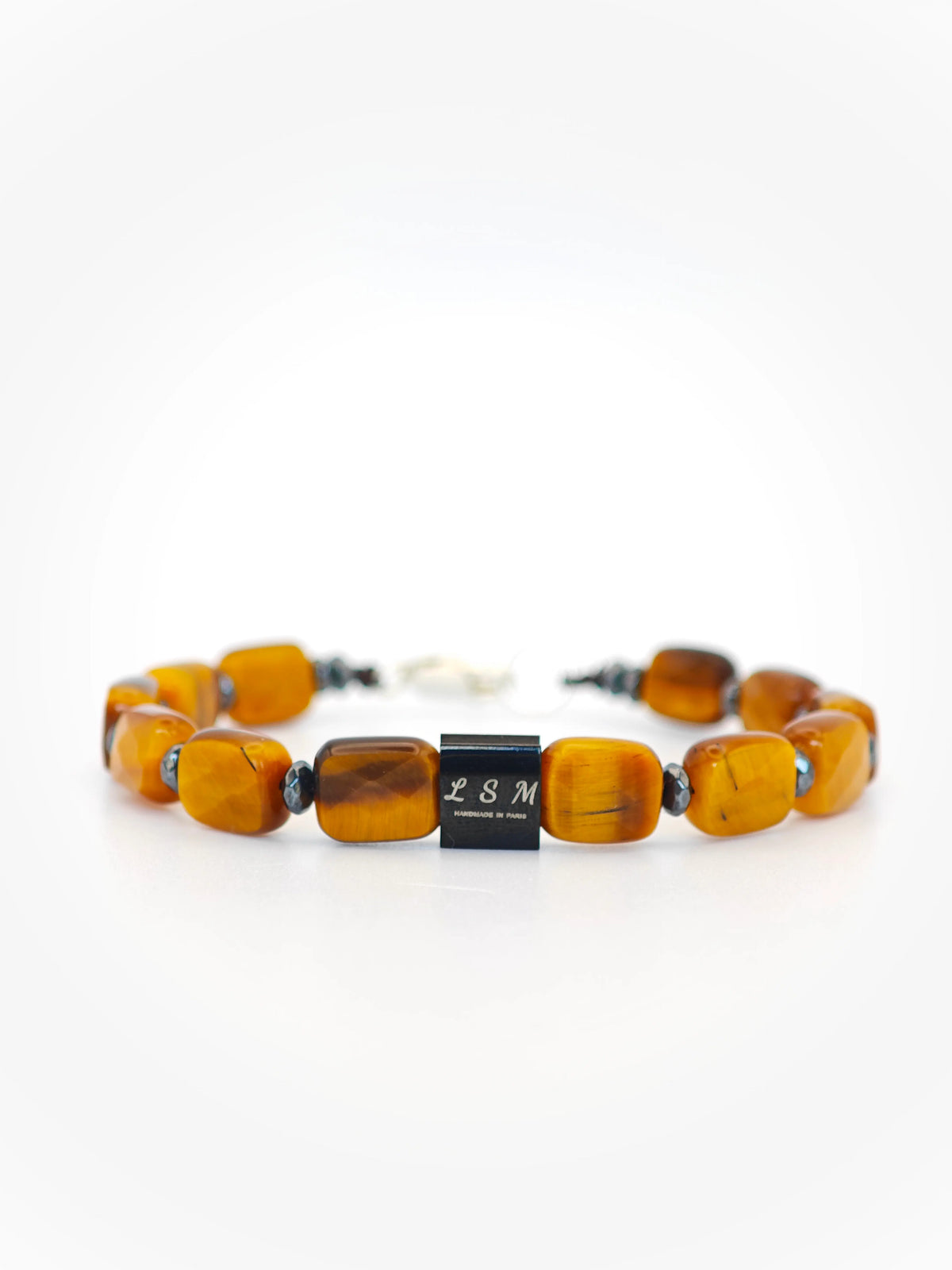 Bracelet Insigne - Oeil de Tigre 8x10mm
