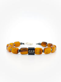 Bracelet Insigne - Oeil de Tigre 8x10mm