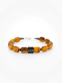 Bracelet Insigne - Oeil de Tigre 8x10mm