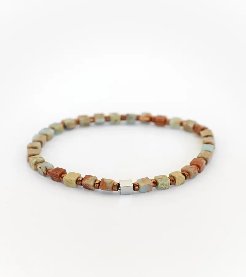 Bracelet Mosaïque - Jaspe Impérial 4mm