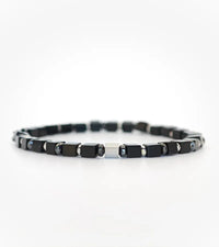 Bracelet Mosaïque - Onyx 4mm