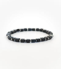 Bracelet Mosaïque - Onyx 4mm