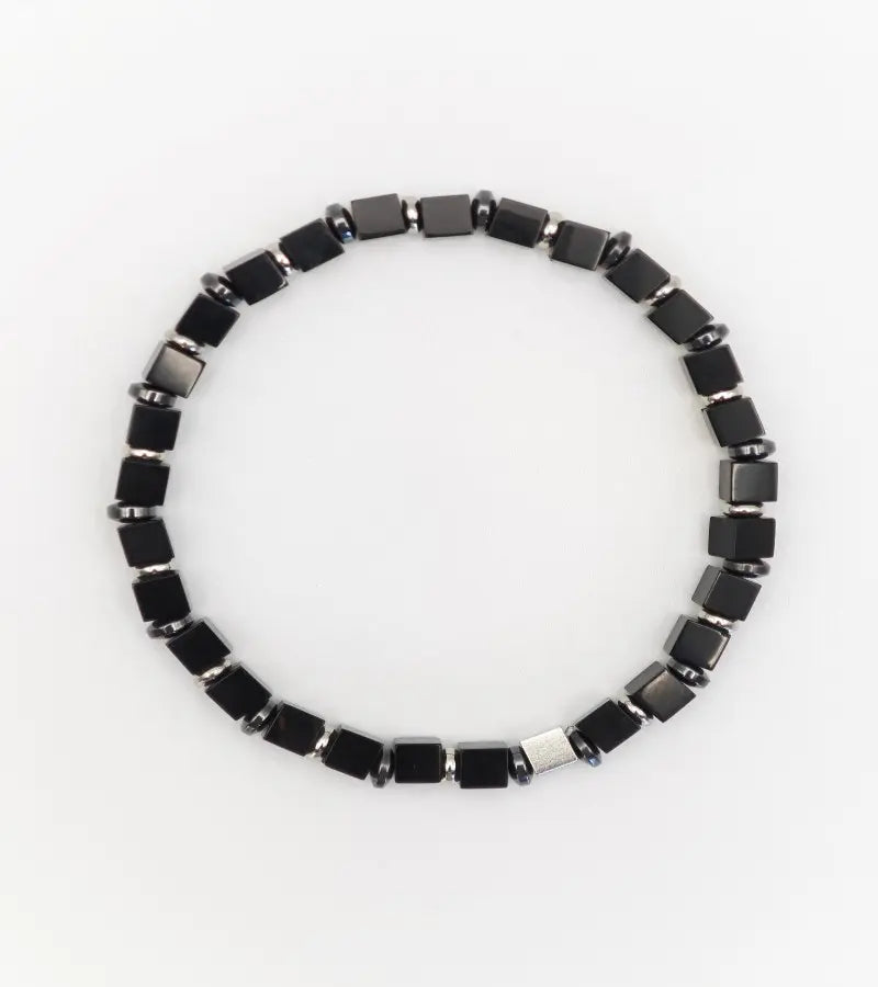 Bracelet Mosaïque - Onyx 4mm