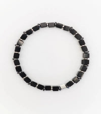 Bracelet Mosaïque - Onyx 4mm