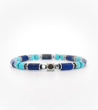 Bracelet Résonance - Lapis Lazuli & Turquoise 6mm